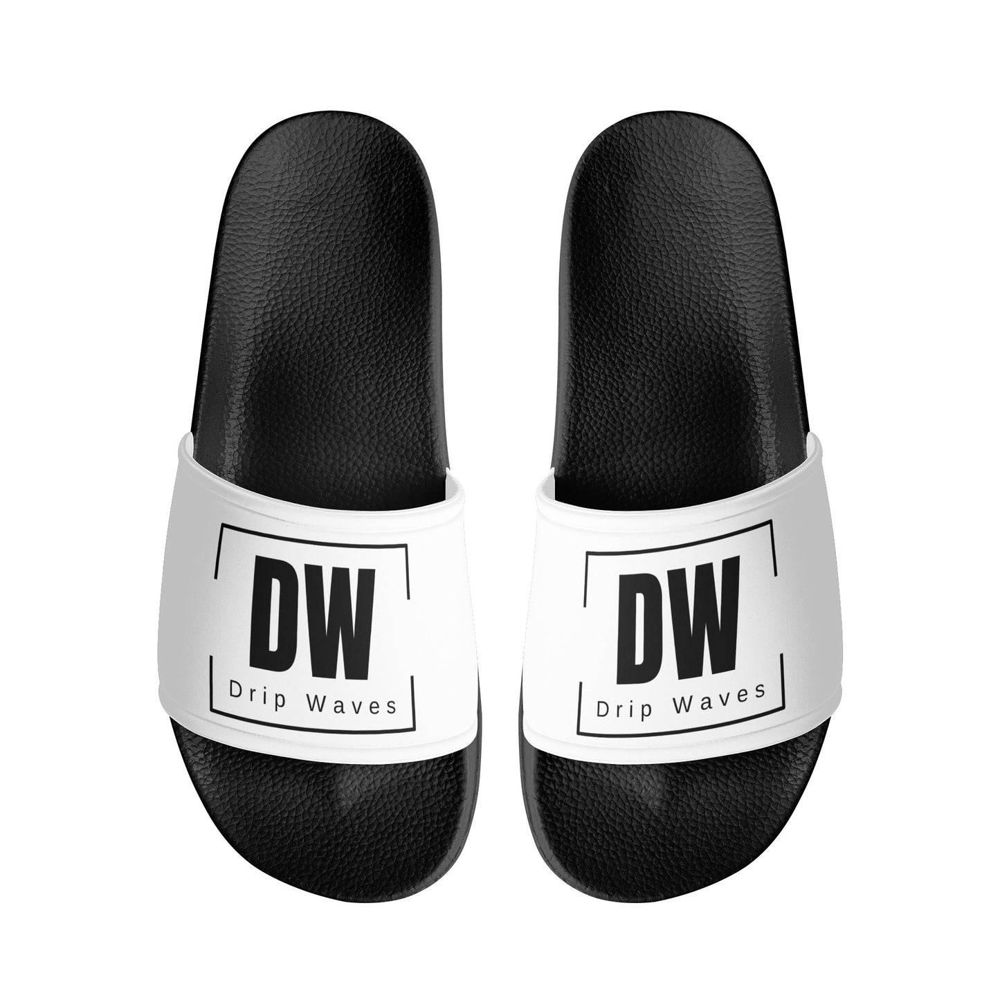 Chinelos Antiderrapantes Drip Waves Branco/Preto